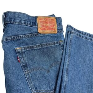 Levi's‎ 505 Regular Fit Straight Leg Jeans Blue Denim Men's W36 L30 00505-4891